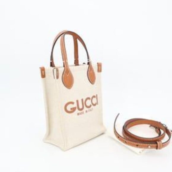Gucci Handbags - Gucci Canvas Super Mini Shoulder Bag